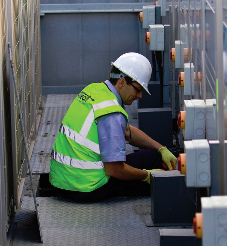 Climate Control Expert at Work in Server Room