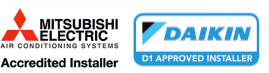 Mitsubishi and Dakin Approved Installers